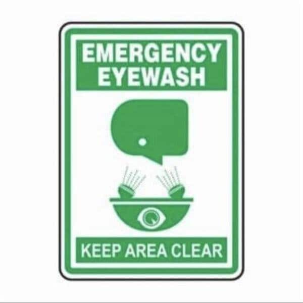 Accuform Exit Sign, Adhesive Dura-Poly, 7 in W, 10 in H MFSD603XV - main